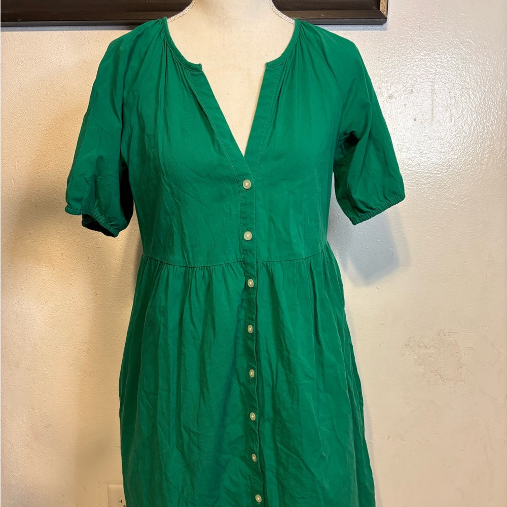 LOFT Vibrant Green Mini Dress